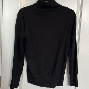 Cable and Gauge Black Turtleneck Sweater